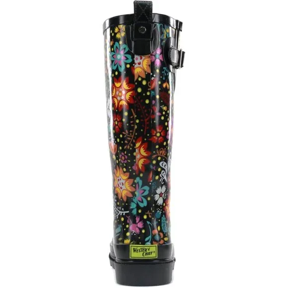 ✨Women Black Chief Tall Waterproof Rain Boot Comfortabel Outdoor Garden Shoes
